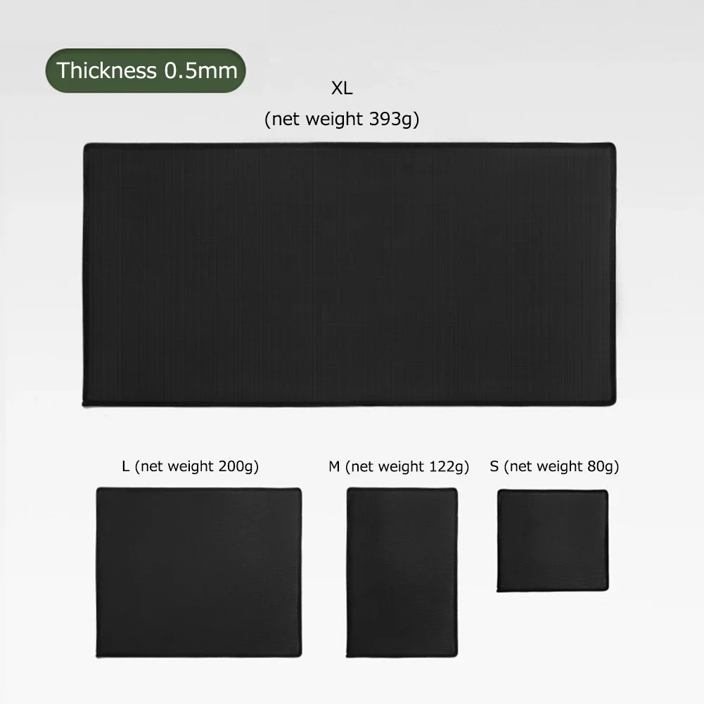 Flame Retardant Mat Fireproof Grill Pad Heat Insulation Easy To Clean High Temperature for Outdoor Camping for Ground Deck Lawn