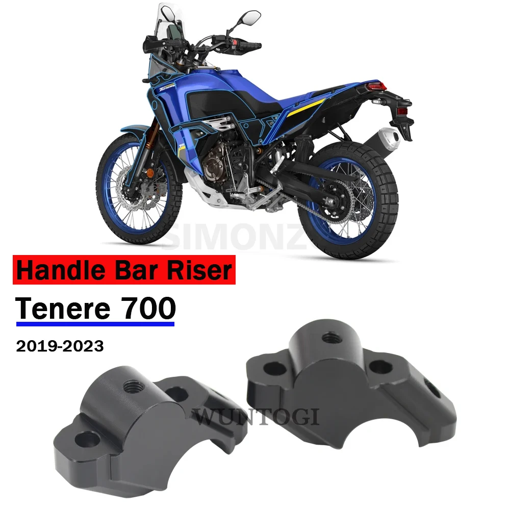 Per Yamaha Tenere 700 T700 T7 Manubrio Riser Bar Mount Tenere 700 2019-2023 Accessori Riser Manubrio Up30Mm Move Back 21Mm