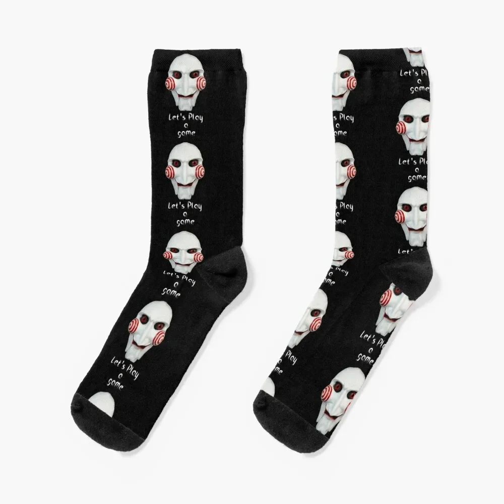 

Saw movie, Halloween, custom Socks gifts basketball compression Designer Man Socks Women's