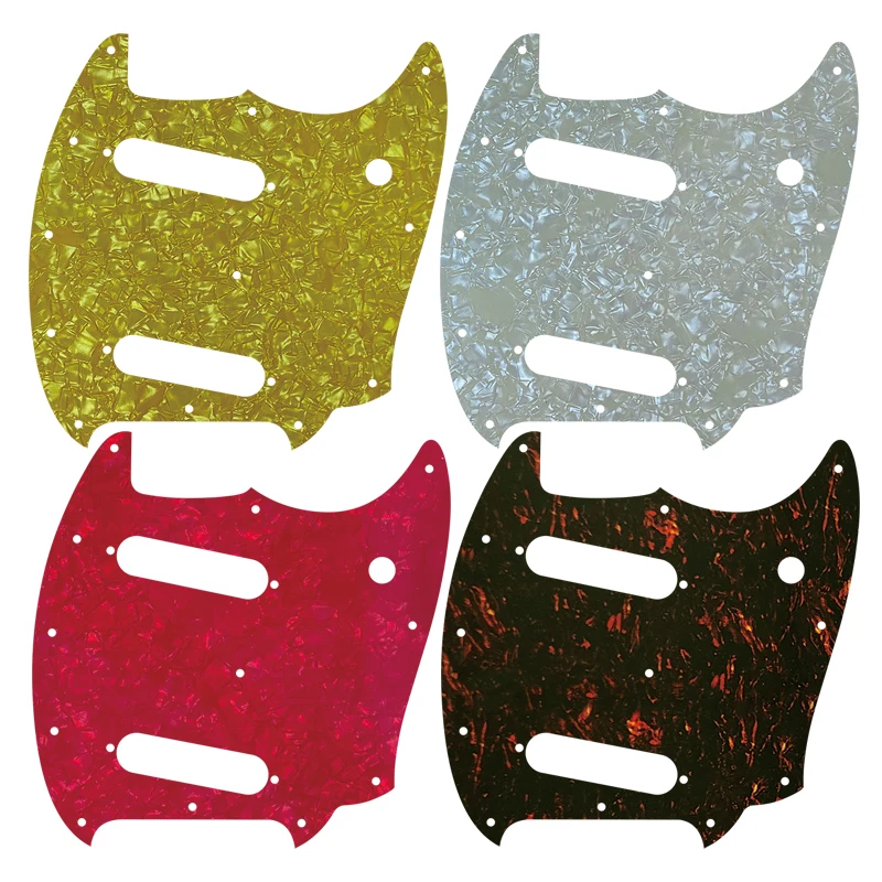 Pleroo Sostituzione Parti Personalizzate-Per Us Fender American Prester Mustang Guitar Pickguard Selezione Multicolore