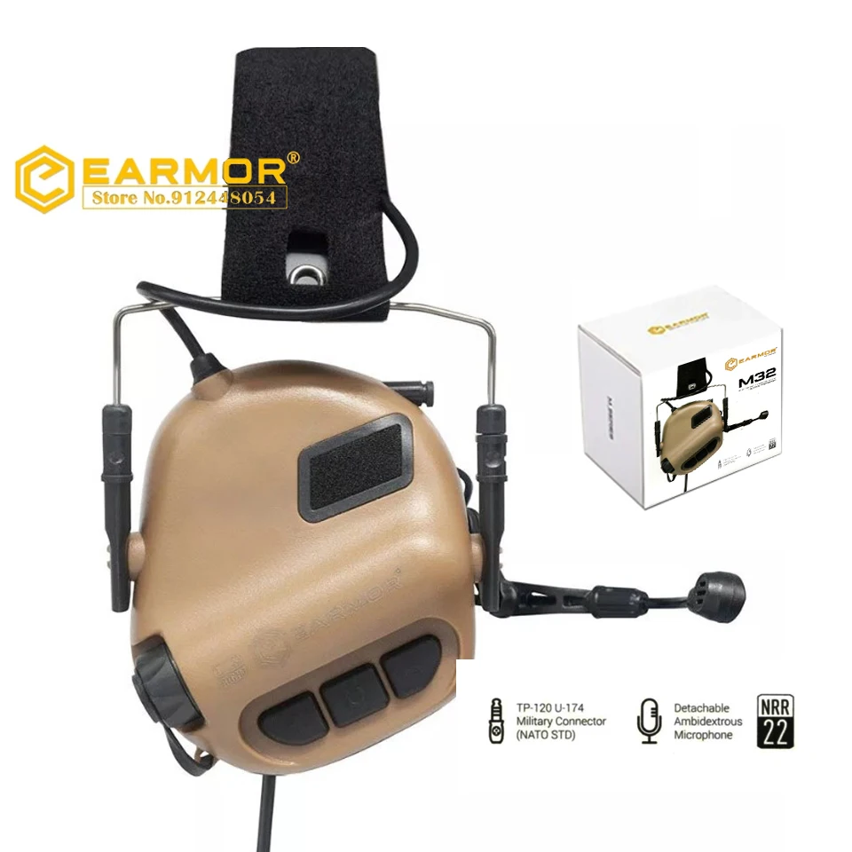 EARMOR M32 MOD4 IPSC Shooting Headset - High-Performance Hearing