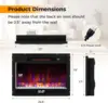 Electric Fireplace Inserts 23-inch Wide, 1500W Recessed Fireplace Insert with Remote Control, 6 Flame Colors 3