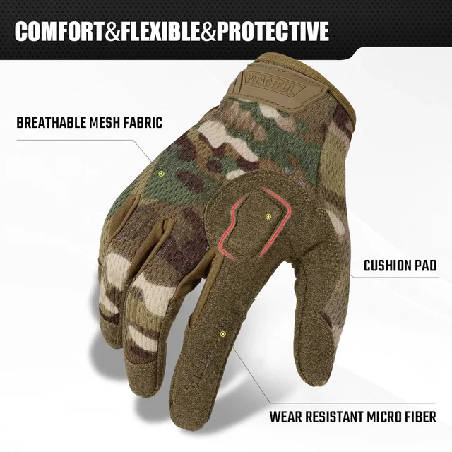 Tactical Touchscreen Full-Finger Gloves 2