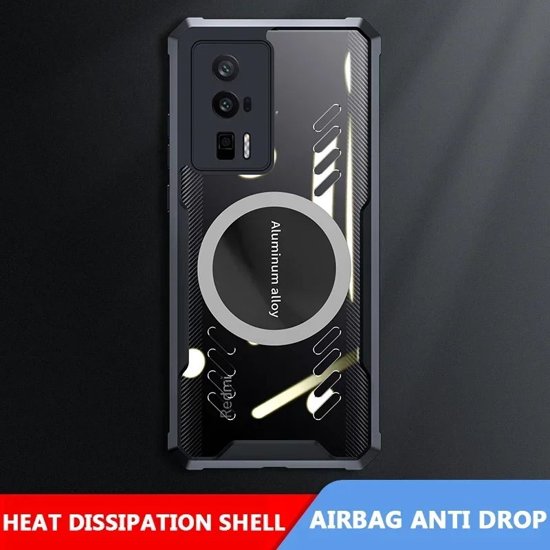 Per Redmi K70 K70E K60 K50 K50i K40 K40S Gaming Ultra Pro Plus Graphene Game Dissipazione del calore Custodia per PC Bumper Casing Shell_voghion.com