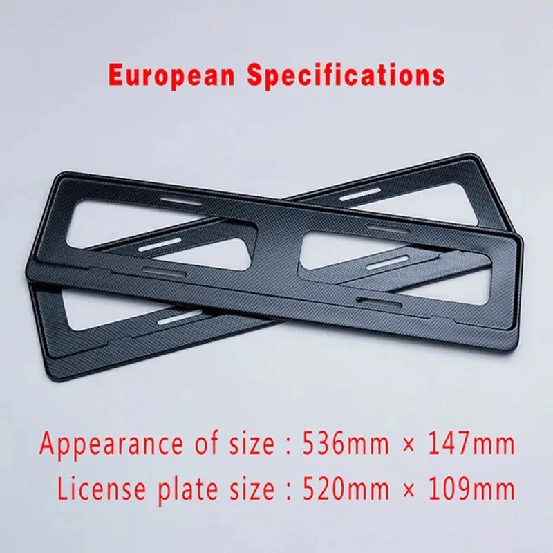 Carbon License Plate Frame Holder License Plate Holder Can Be Customized Trademark European North American License Plate Holder