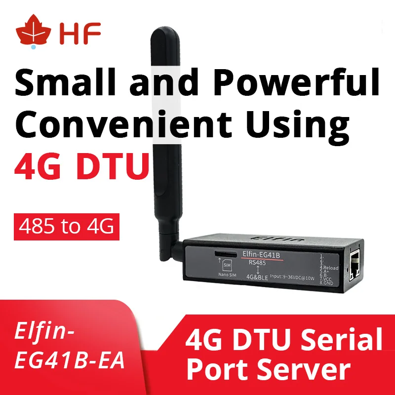 JMT Elfin-EW41B Gateway – Wandelt RS485 In WLAN & Bluetooth Um, Mit Interner Antenne, Perfekt Für Industrie Und Smart Home