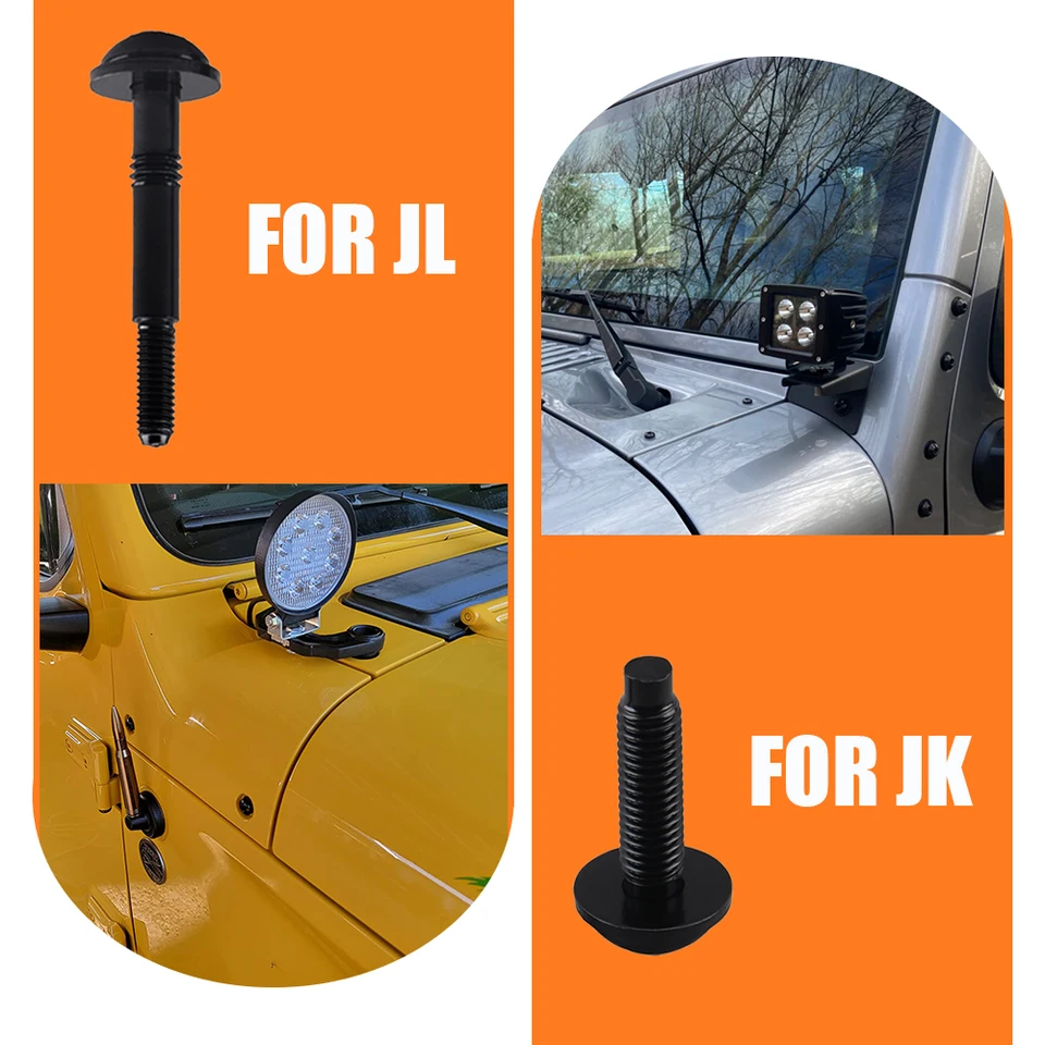 Kit Vis Torx En Acier Inoxydable Pour Pare-brise Jeep Wrangler JK 2007-2017 - Remplacement Cadre Pare-brise