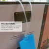 1 Set 100 Pcs PVC Luggage Loops Luggage Tag Worm Loops Straps (Transparent) 4