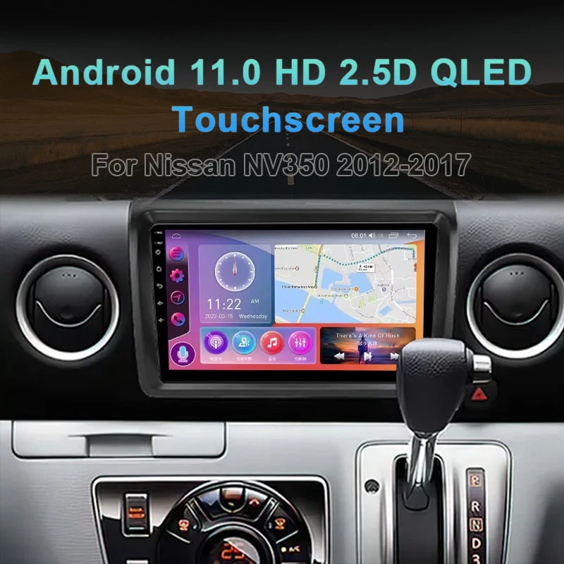 MAMSM android 12 2K autó Rádióadó számára nissan NV350 2012 2013 2014-2017 Multimédia Bluetooth Játszadozó Kormánymű 4G GPS carplay hifi