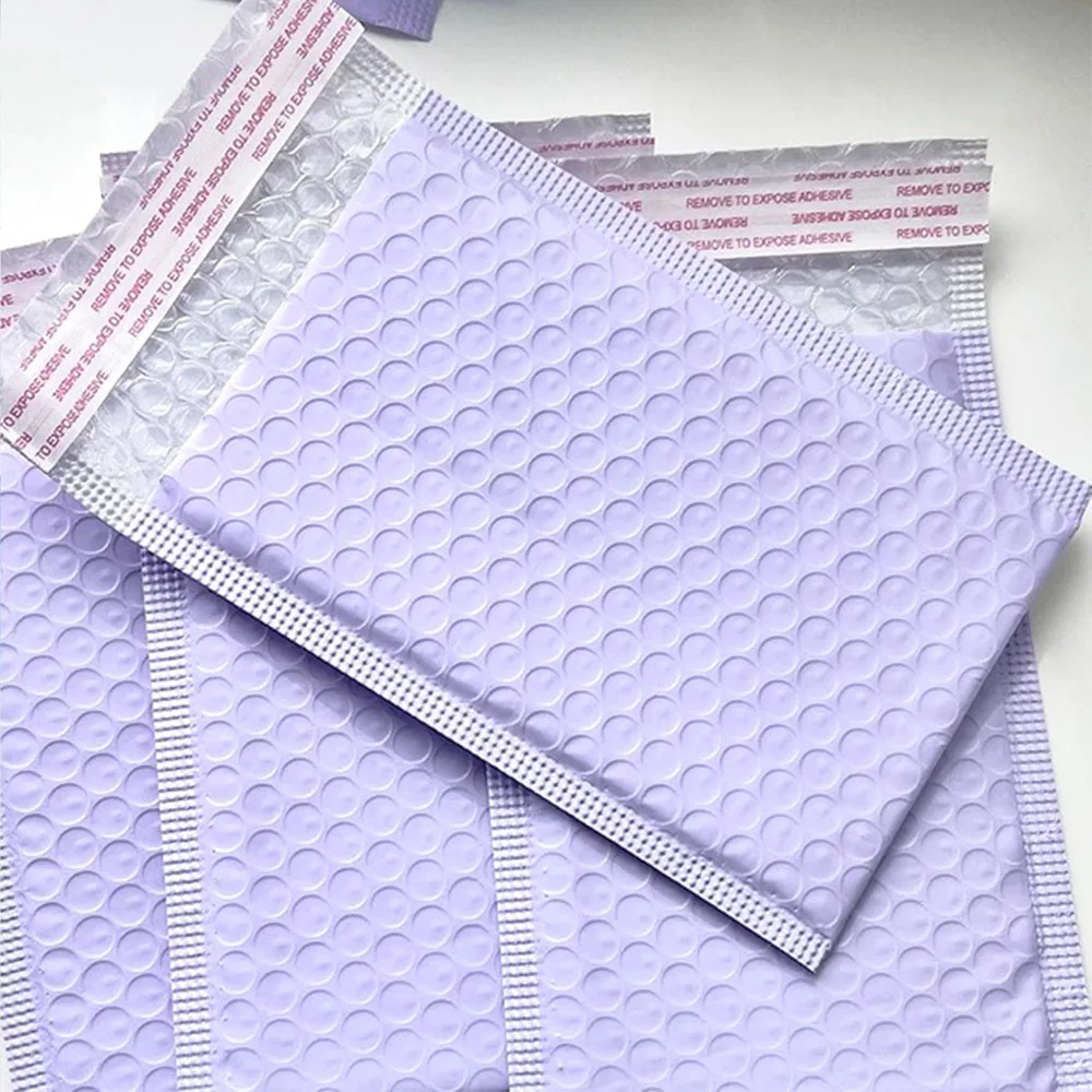 10Pcs Holographic Mail Colorful Foam Envelope Self Seal Mailers Padded Bubble Mailing Bags For Shipping Small Businesses Package