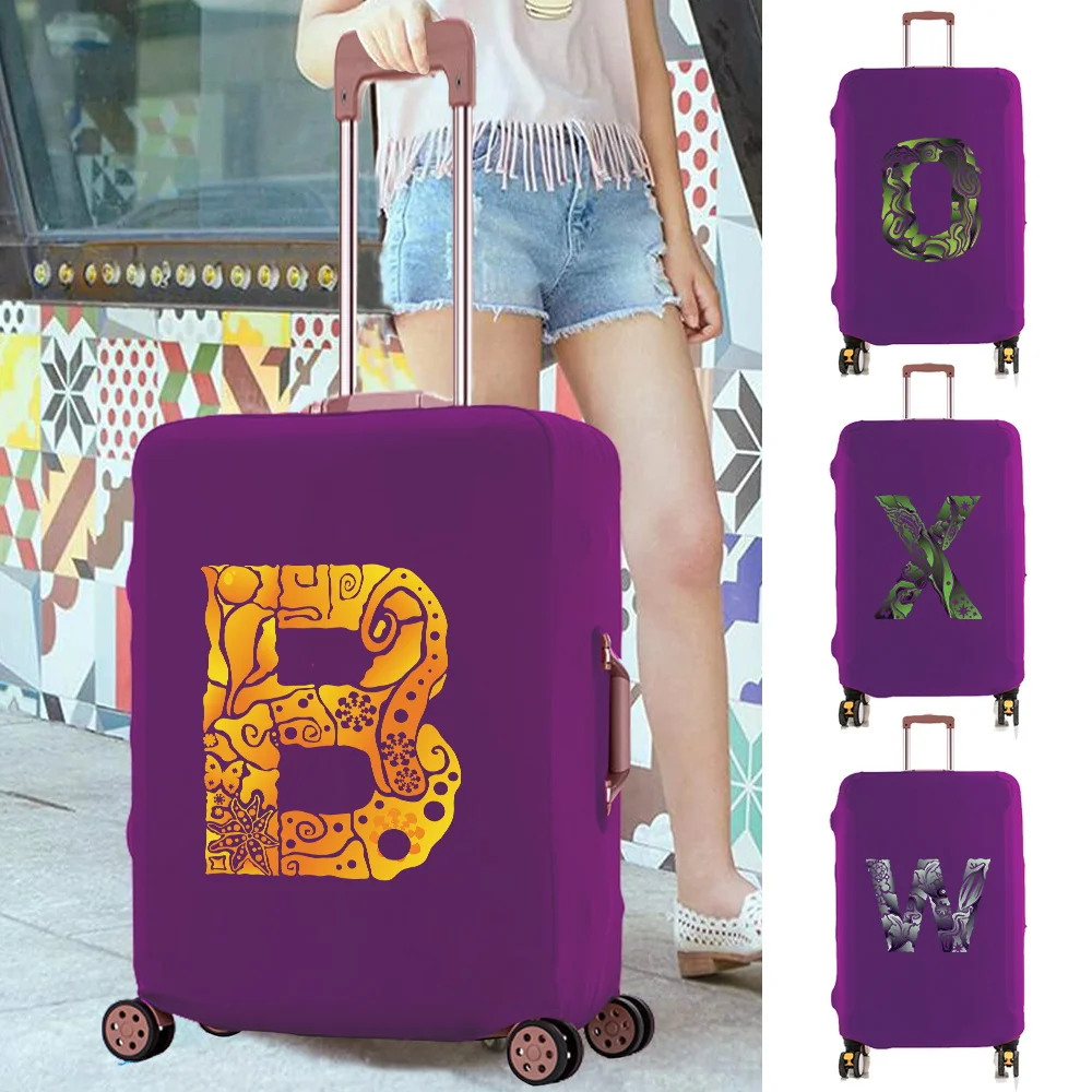 

Thicken Luggage Cover Suitable for 18 To 28 Inches Suitcase Case Elastic Baggage Travel Accessories Dust Covers Letter Print