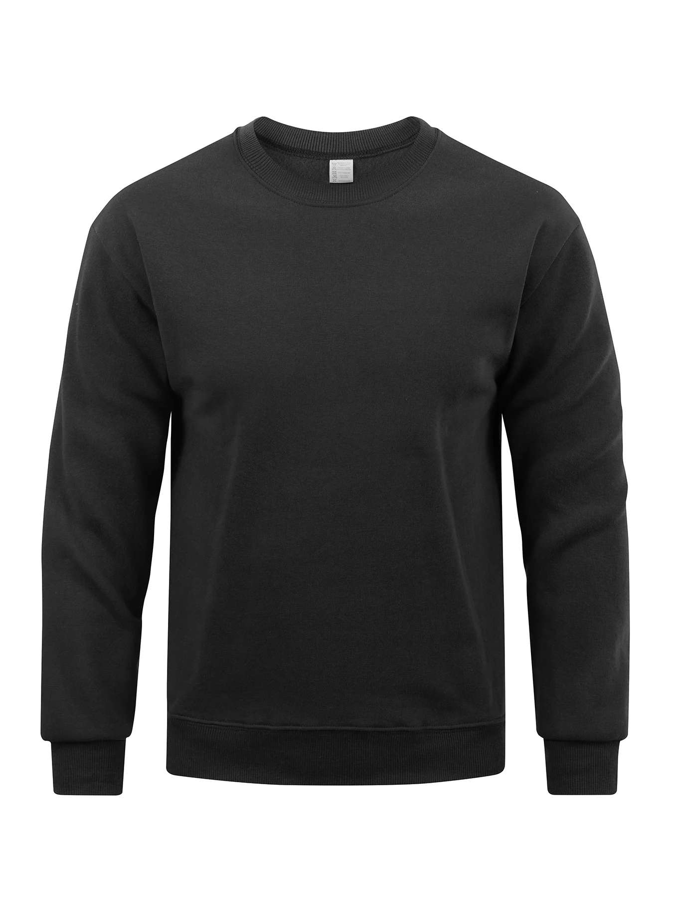 Man'S Fleece Soft Top Street All-Match Pullovers Comfortable Basics Sweatshirts Autumn Casual Sportswears Daily Sport Clothing