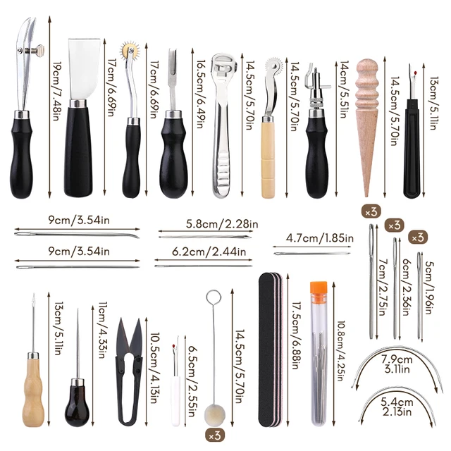 KRABALL 전문 가죽 공예 도구 키트: 가죽 제작 열정을 불러일으키는 완벽한 동반자