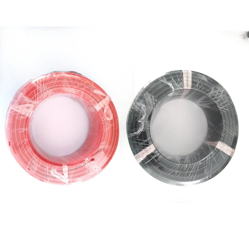 태양광 케이블 와이어, 블랙 또는 레드 PVC 절연 전기 커넥터 와이어, PV 패널 연결, 10mm, 2mm, 6mm, 2mm, 4mm, 2/2.5mm2, 8, 10, 12, 14AWG