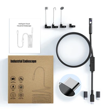 2MP OTG Endoscope Camera Automotive Boroscope Inspection Camera Device For Apple Iphone IOS Smart Phone Android Type C Cars 1