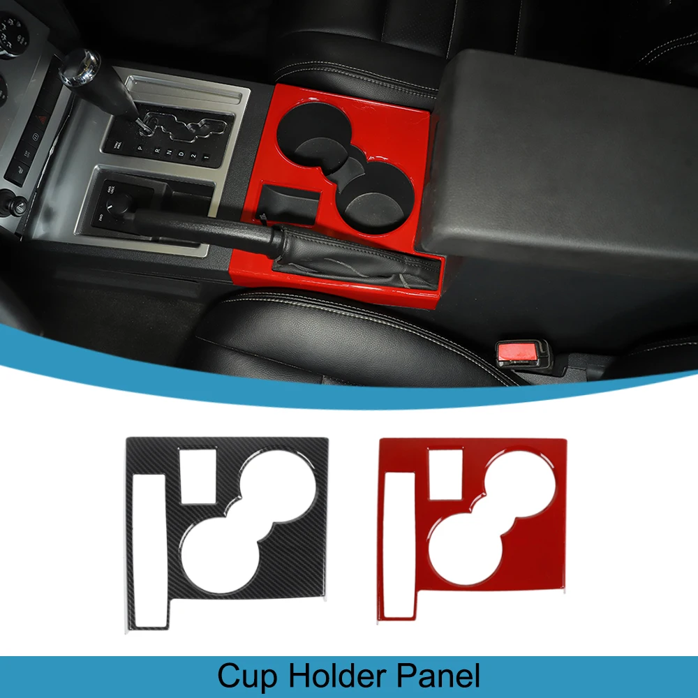 

Cup Holder Decoration Panel Cover Trim Stickers for Dodge Nitro for Jeep Liberty 2007-2010 2011 2012 Car Interior Accessories