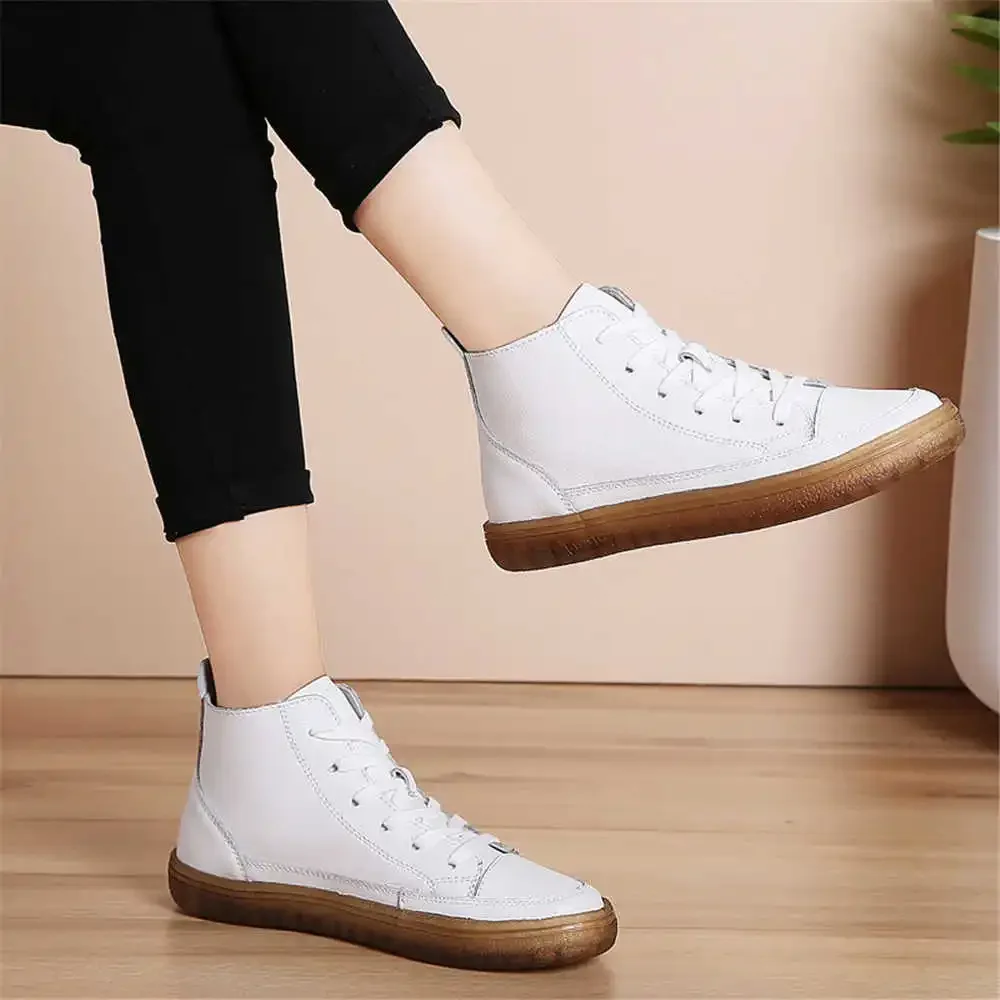 Numero 40 Mocacinnes Nero Per Donna Piedi Lunghi Scarpe Donna Stivali Alti Bianchi Sneakers Sport Teniz Chassure Leading Funky