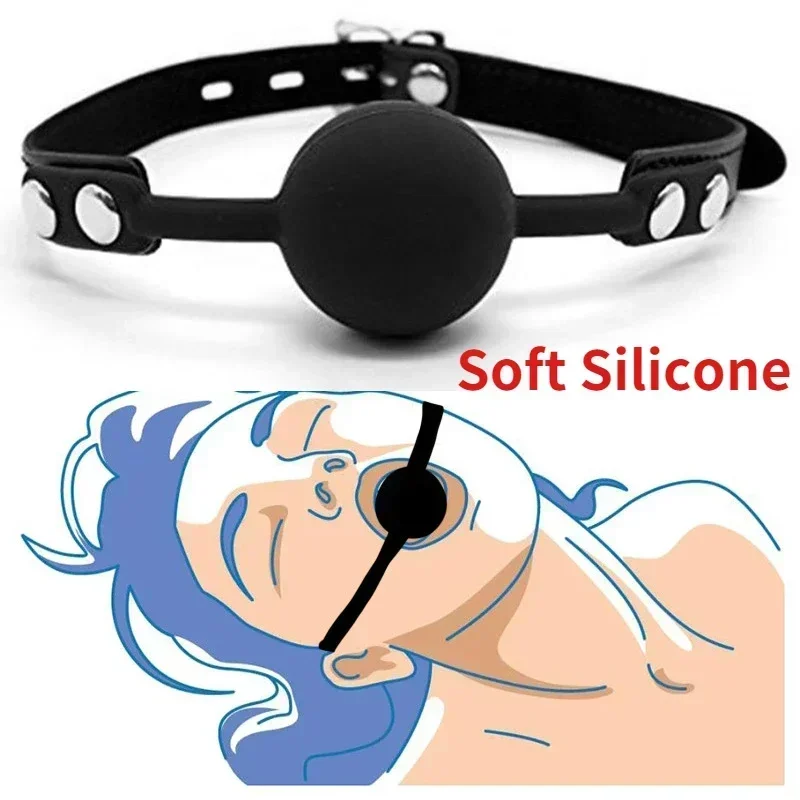Silicone Gag Ball Sex Toys Open Mouth Gag BDSM Bondage Mouth Ball Woman Couples Adult Sex Games Erotic Accessories Harness sex party toys erotic sex toy sex toys sex bondage toys