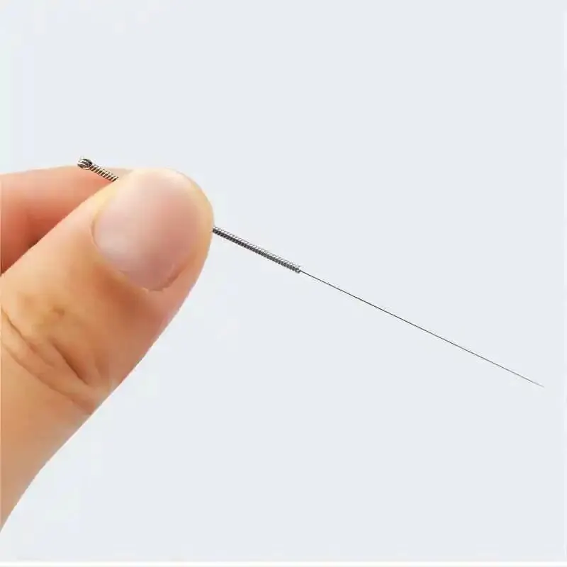 Disposable Sterile Acupuncture Needles 100pcs Acupuncture All Steel Ring Handle Needles disposable acupuncture needle