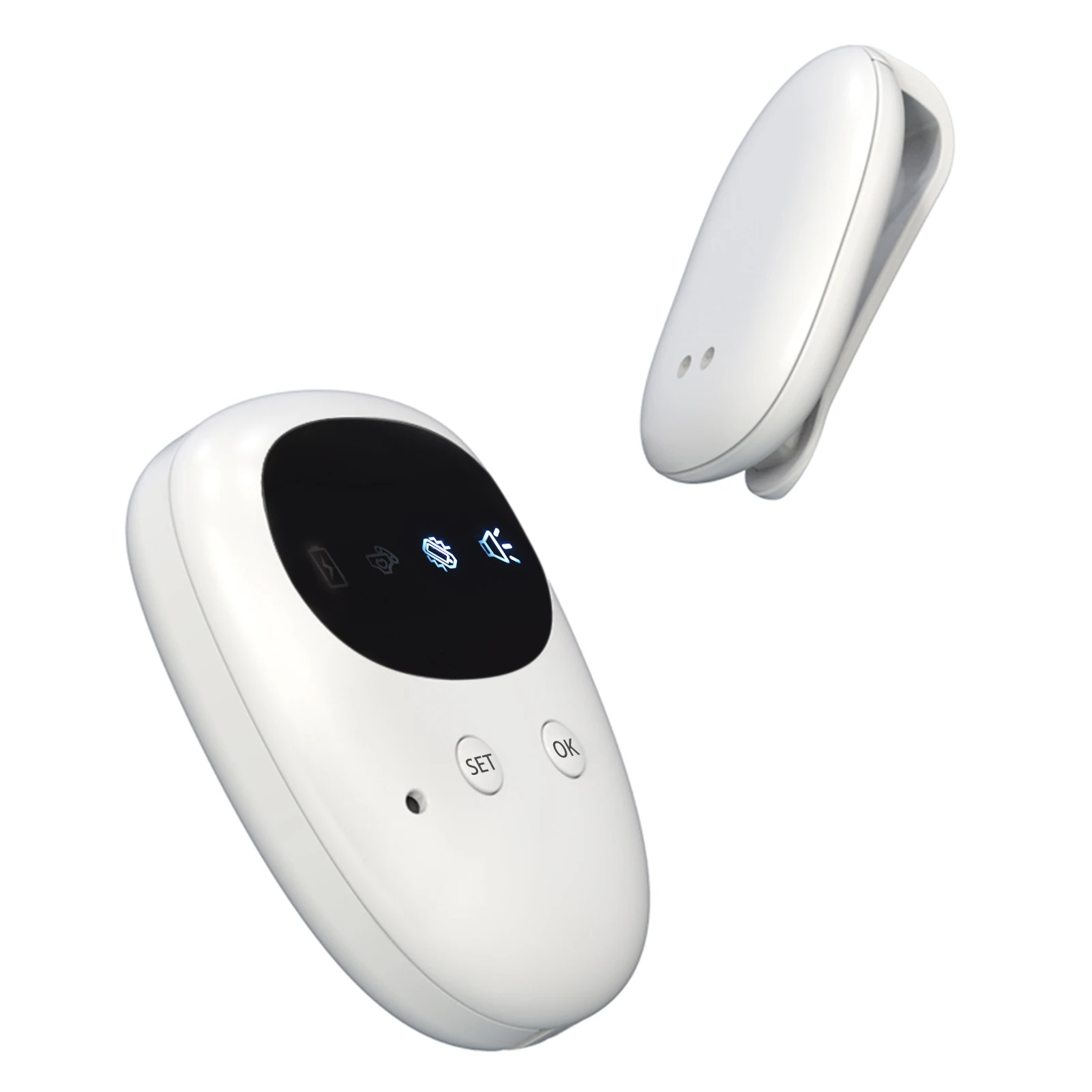 Draadloze Bedwetteralarm Pis-alarm met ontvanger & clip-on zender voor jongens meisjes kinderen potjestraining ouderenzorg 10-20M werkgebied trilgeluid herinnering Ingebouwde accu met