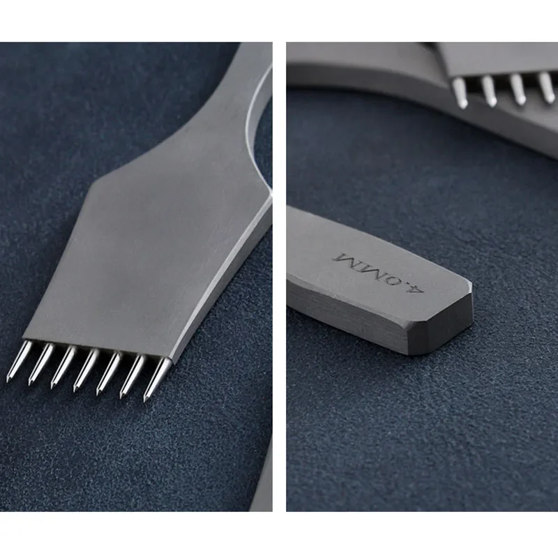 Baver Leather Craft Matte Round Hole Pricking Iron Stitching Hollow Punch Chisel Tools