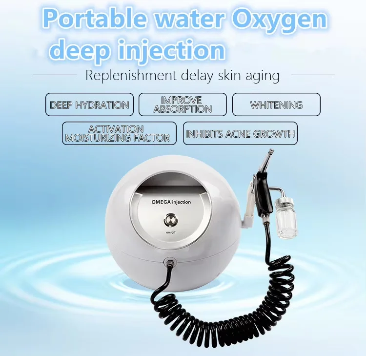 Portable Facial Steamer Spray Nano Mist Sprayer Water Oxygen Jet Peeling Skin Care Injector Skin Moisturizing Spa Face Beauty