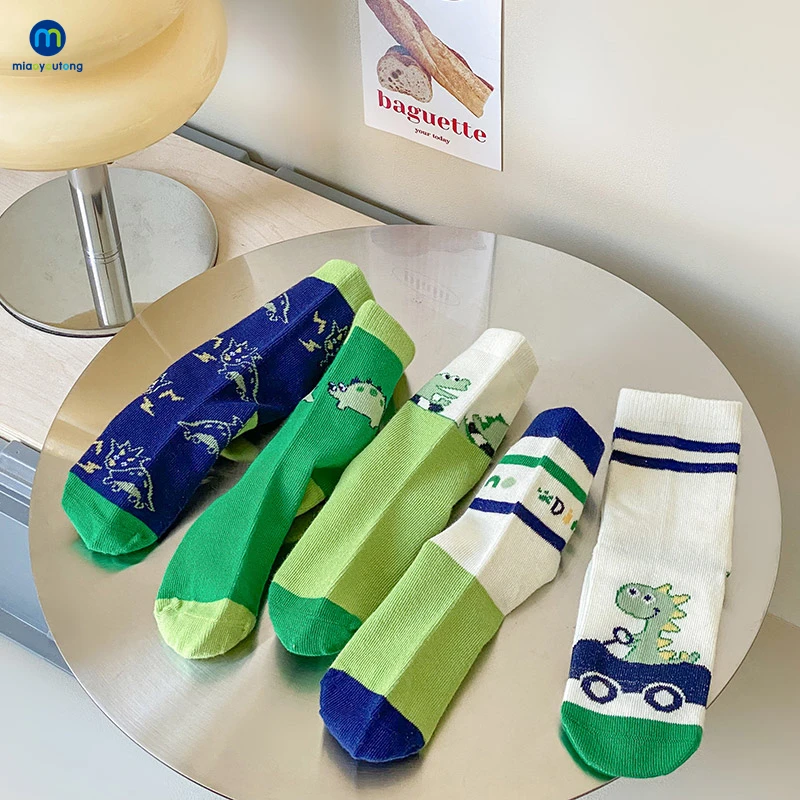 Kids Socks 5 Pairs /Lot Baby Girl Soft Boneless Combed Cotton Socks Warm Cartoon Children's Socks For Boys Newborn