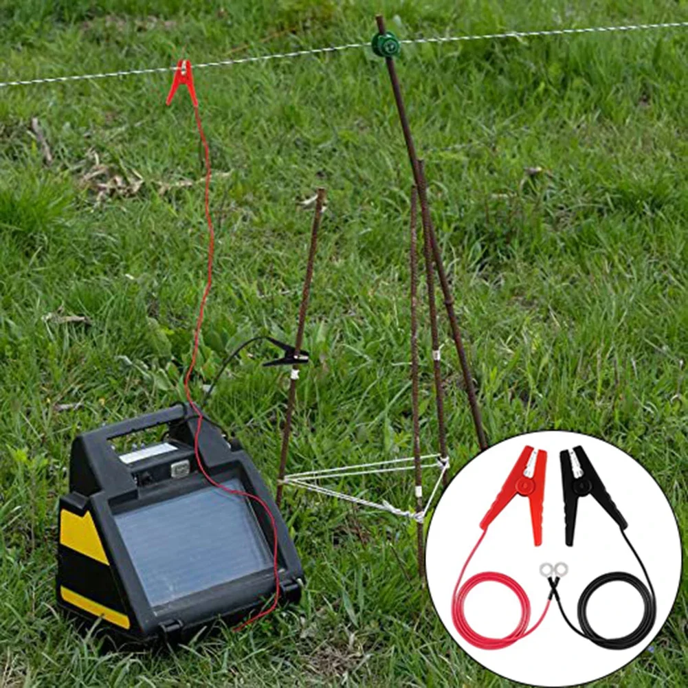 

High Quality Electric Fence Accessories Alligator Clips Ive Fence Wire 2 Pcs 3ft/91cm Chargers Safety Protection