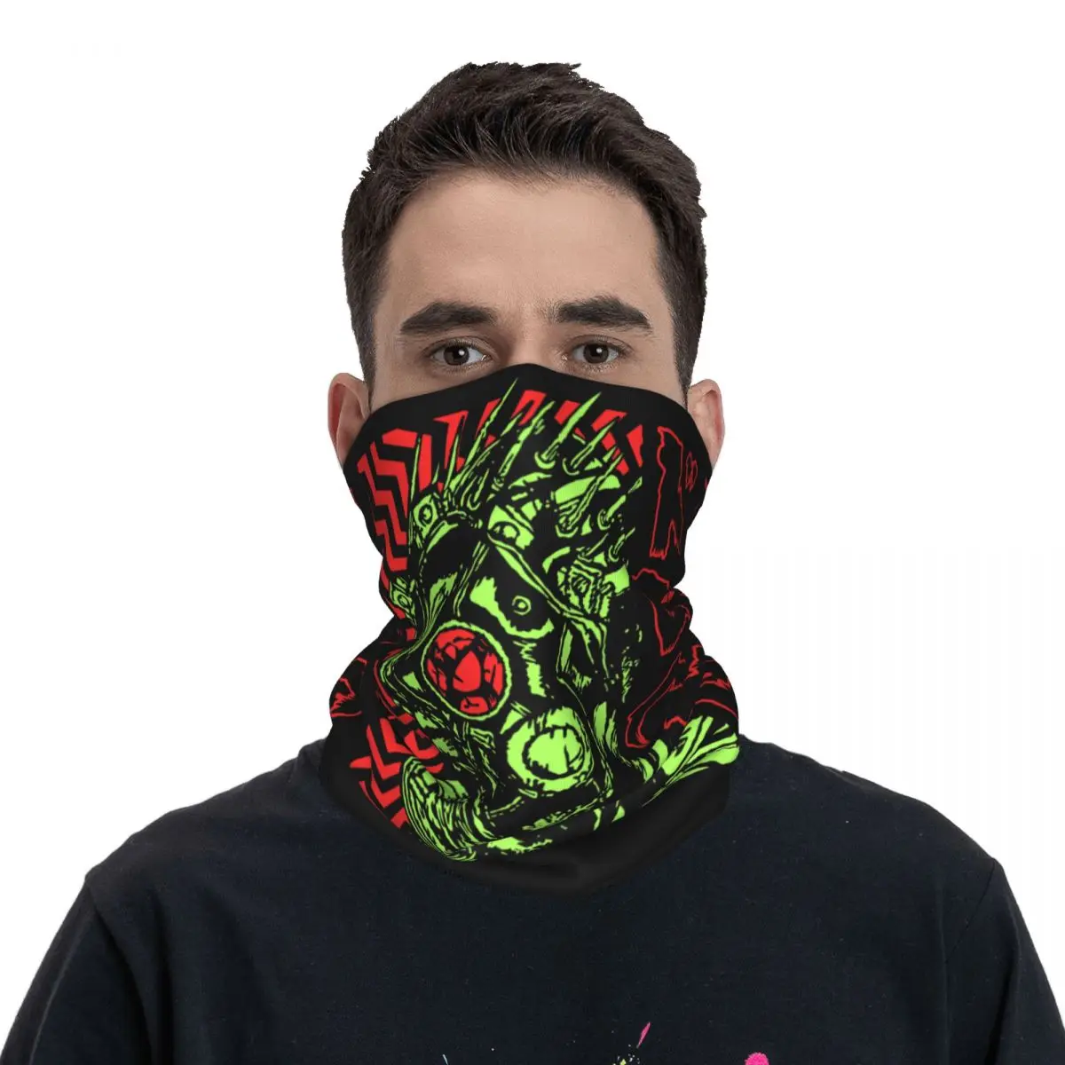 

Dorohedoro Kaiman Anime Bandana Neck Cover Printed Magic Scarf Multi-use Headwear Hiking for Men Women Adult Breathable