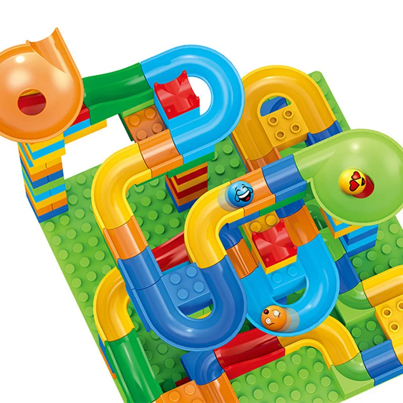 Building Blocks Children's Slide Small Block Block Assembly Particles DIY Educational Toy Gift