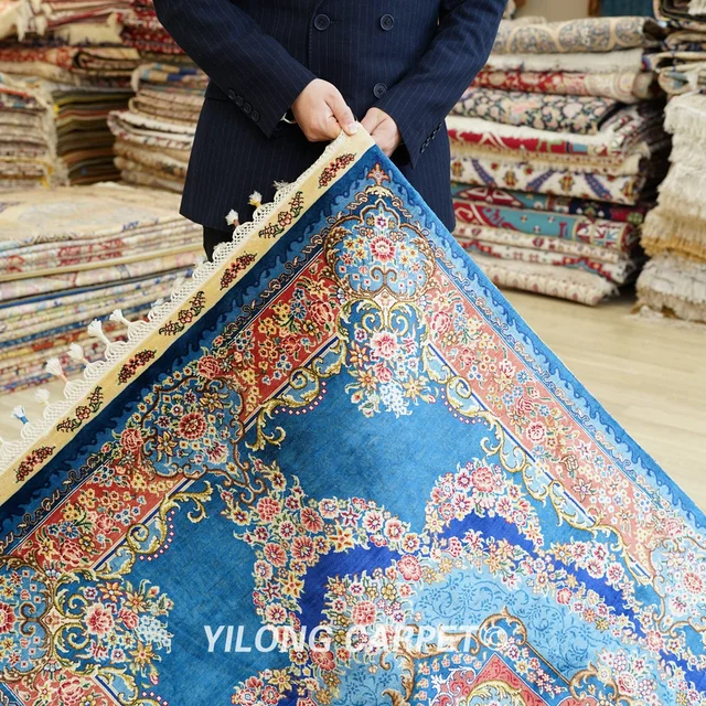 2.5'x4' Blue Persian Oriental Handcraft Carpet Kashmir Rugs For Sale  (ZQG453A) - AliExpress