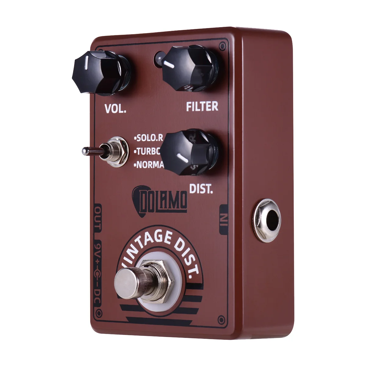 

Dolamo D-11 Vintage Distortion Guitar Effect Pedal with Volume Filter and Distortion Control Electric Guitar Accessories