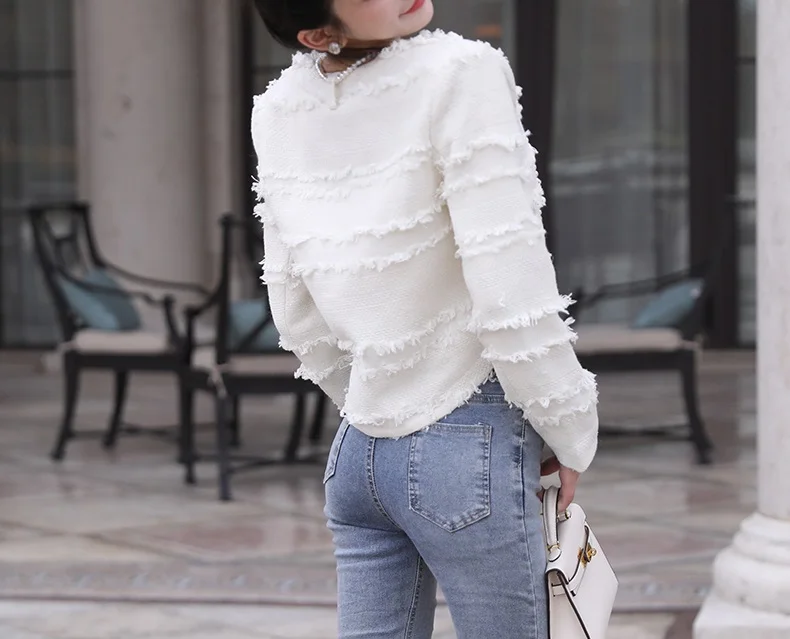 Small Fragrant Style Coat for Women High Grade Short Style Small stature Temperament Celebrity Small stature Top for Women