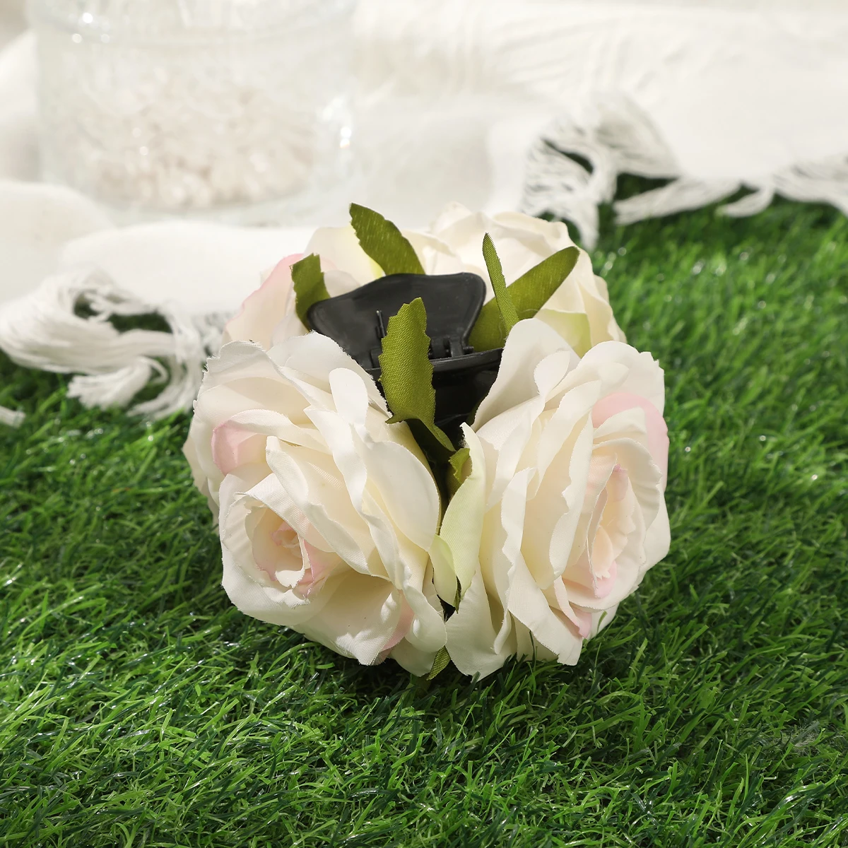 Handmade Flower Hair Claw Crab For Women Beach Ponytail Hairpin Summer Sweet Bohemia Hair Crab Clip Fashion Hair Accessories