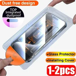 One - Click Installation Dust - Free Glass Screen Protector - 1PCS (For iPhone 13Pro Max)