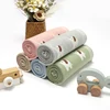 Newborn Baby Blanket Cotton Knit Infant Boy Girls Bedding Quilt 90*70CM Toddler Stroller Swaddle Soft Sleep Covers Cute Elephant 6