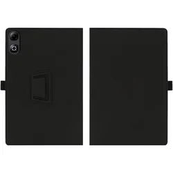 Premium Full - Body Tablet Case with Hand Strap and Folio Stand 13.4 for Doogee Tab G6 Max (Black)