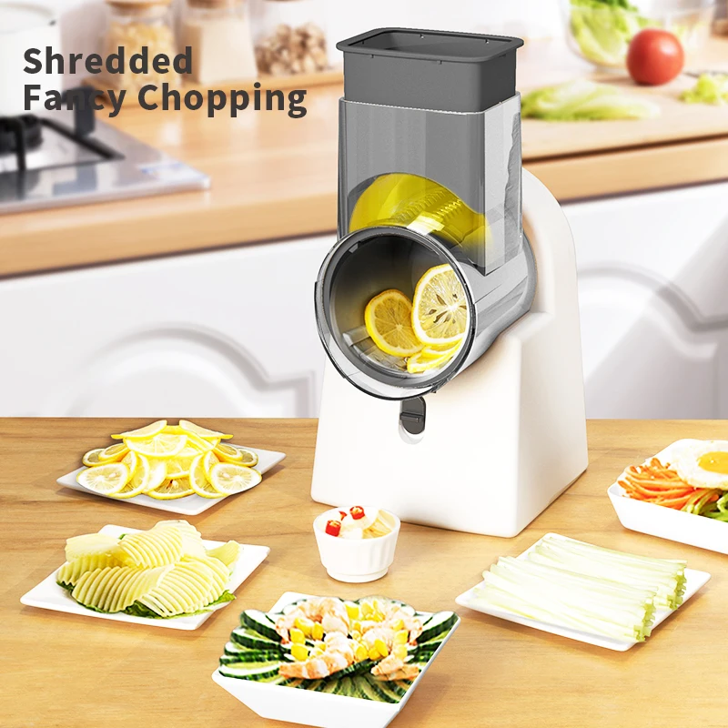 Vegetable Salad Shredder Automatic Multi-function Electric Vegetable Cutter  Household Slicing Artifact - Food Chopper - AliExpress