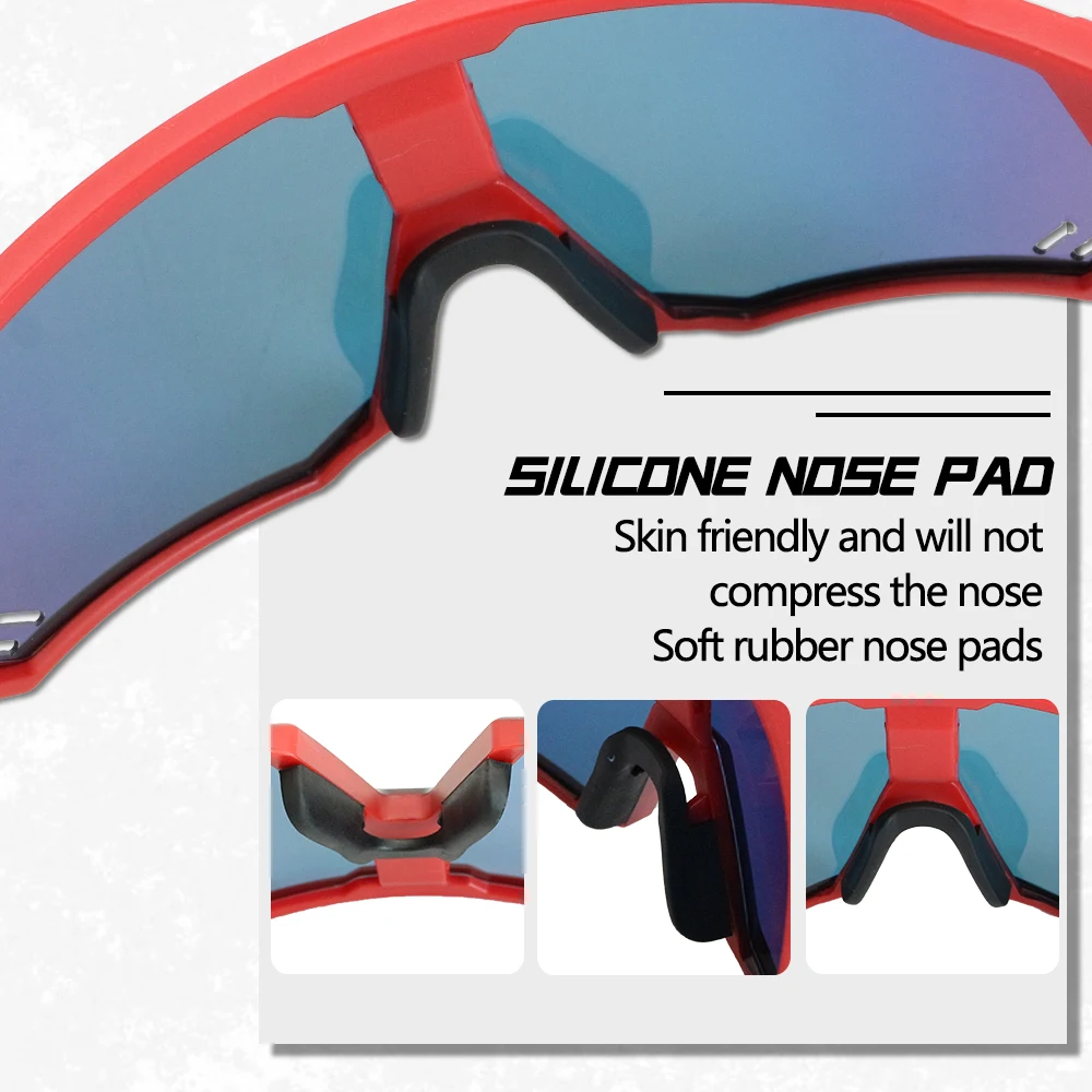 Unisex Photochromic Sports Sunglasses for Outdoor Activities with UV400 Protection