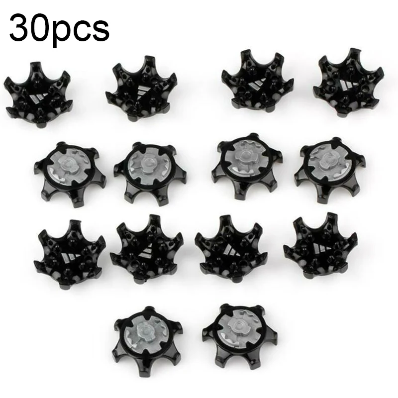 

30Pcs Golf Shoe Spikes Removal Tool Black Clamp Cleats Studs Replacement Plastic Comfort Durability With Removal Tool