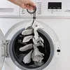 Home socks hanging rope creative multi-function washing clothes basket net washing socks drying socks rack Divider Dry Tools 3
