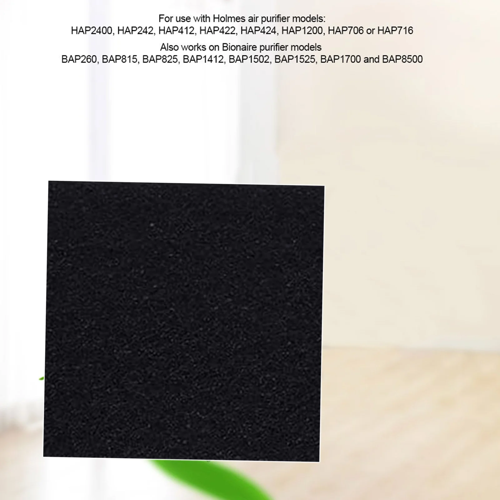 1m x 1m Air Purifier Filter Cotton Activated Carbon Filter Thickness 3mm Cuttable Charcoal Pad Air Sheet for Purifier