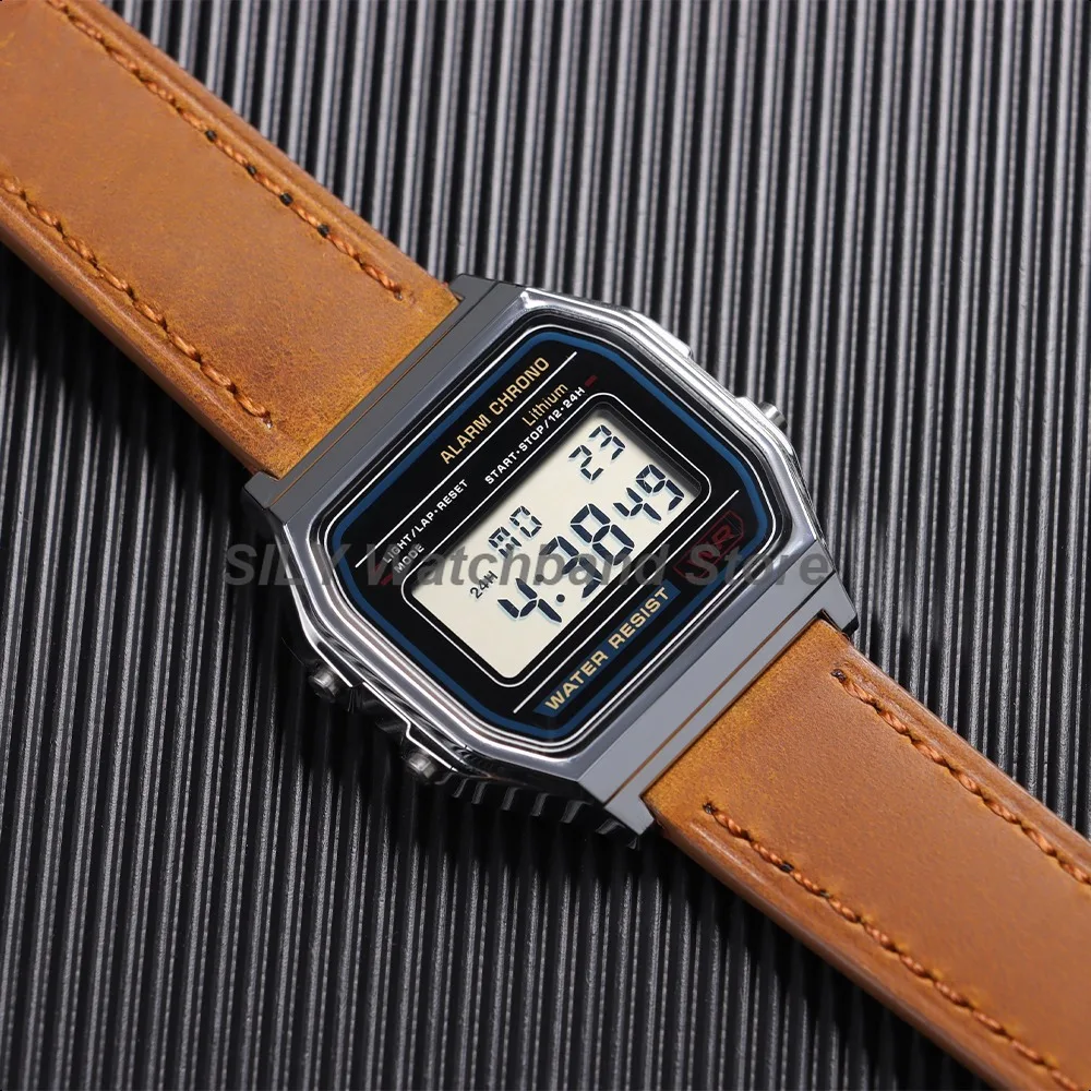 18mm 19mm 20mm 21mm 22mm 24mm Vintage Retro Kalbsleder Uhrenarmband Schnellverschluss-Armbänder Universelle Herren- und Damenarmbänder Gürtel – Detail 6