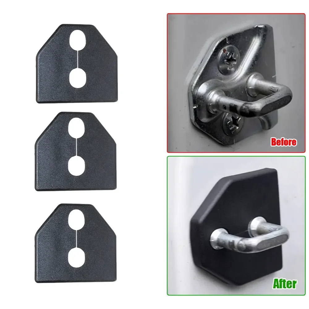 4 db fekete műanyag csattal ellátott korróziógátló autóajtózár védőburkolat kiegészítők Subaru Forester Legacy XV-hez_voghion.com