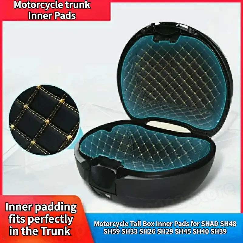 Cuscinetti Interni Portatili Comprimibili Per Shad Sh26 Sh29 Sh33 Sh34 Sh39 Sh40 Custodia Per Bagagliaio Per Moto Custodia Posteriore Fodera Top Case 
