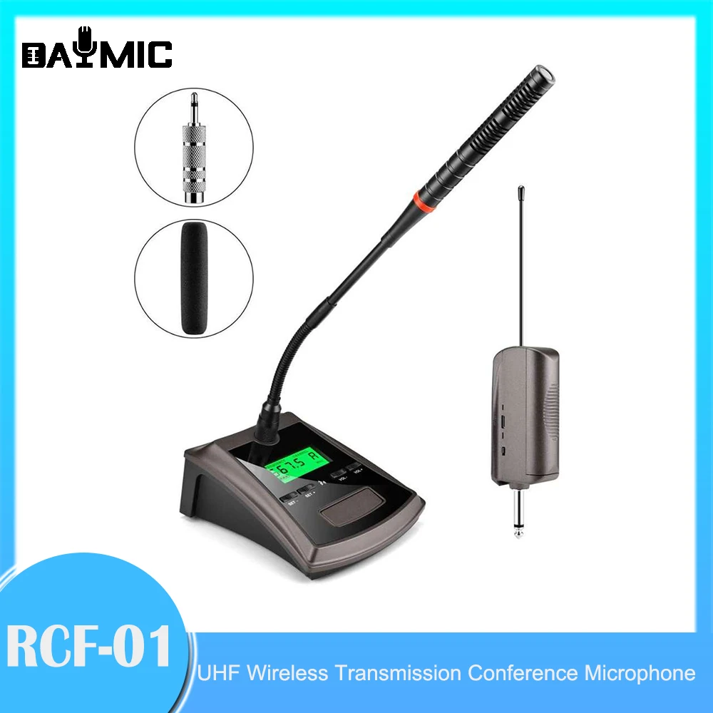 

AOSHEN RCF-01 Universal UHF Wireless Conference Desktop Gooseneck Microphone For Speech Meeting