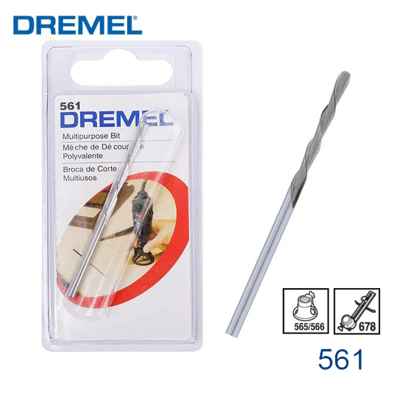 

Многофункциональные сверла Dremel 561, спиральные режущие сверла для дерева, пластика, стекловолокна, гипса, картона, вращающиеся инструменты, аксессуары