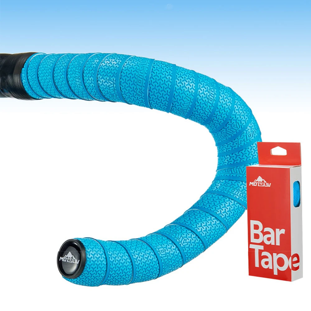 MOTSUV EVA Bar Tape High Tenacity Handlebar Tape Adhesive Bike Handle Shock Absorbing Bar Hole Road Bike bike handlebar tape