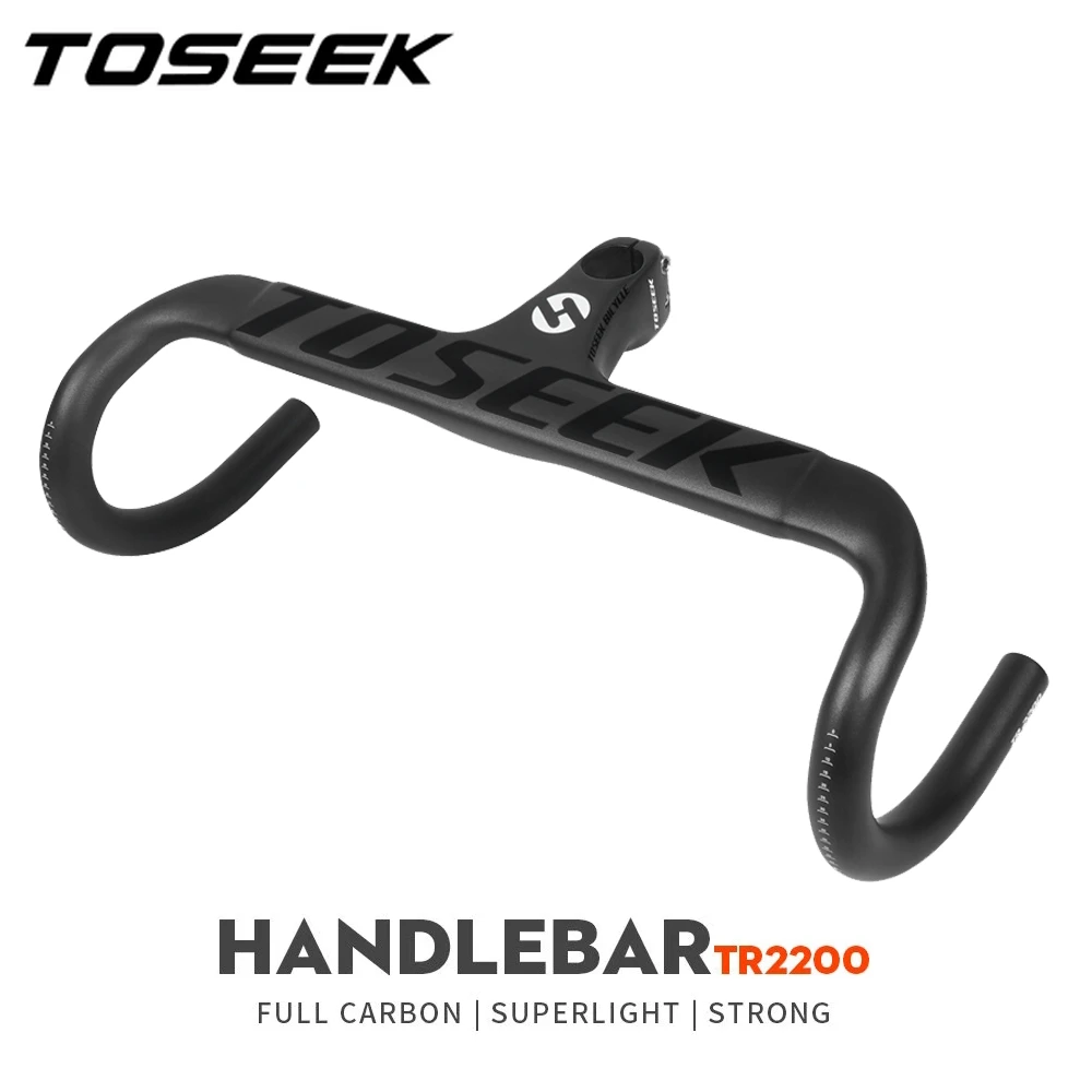 Toseek New Carbon Road Bike Onepiece Handlebar Bicycle Handlebar 28