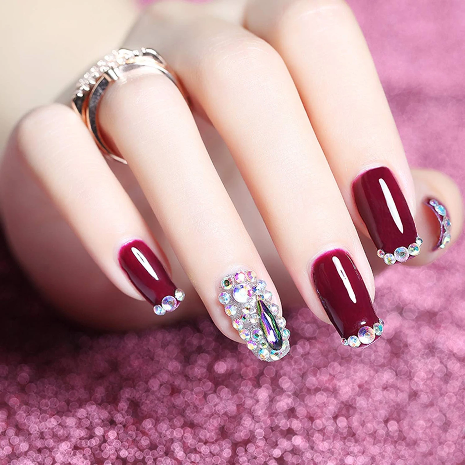 Clear Assorted Size Rhinestones Stickers Self Adhesive Bling Gems Jewels for Hair Face Nail Makeup Clothes Shoes DIY 1725pcs decorative stickers self adhesive stickers stationery stickers paper stickers adhesive stickers handbook stickers diy scrapbooking accessories stationery supplies